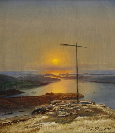 Vista de Sandviksfjellet, Bergen de Frants Diderik Boe