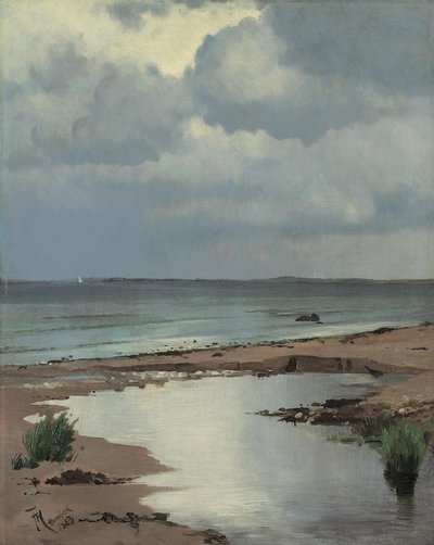 Da praia de Hornbæk de Frants Henningsen