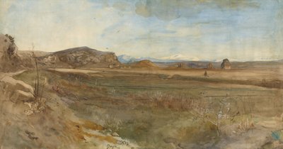 Paisagem de Campagna na Via Flaminia de Franz Albert Venus