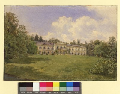 Castelo com parque em Weidlingau de Franz Alt