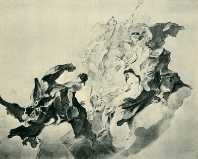Alegoria da fé, justiça e pintura, 1758-1759, 1943. de Franz Anton Maulbertsch