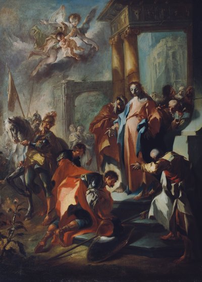 Cristo e o centurião de Cafarnaum de Franz Anton Maulbertsch
