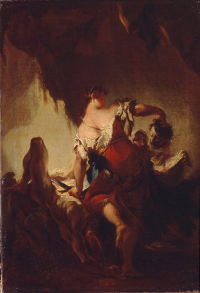 Judith com o chefe da Holofernes de Franz Anton Maulbertsch