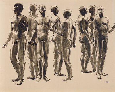 Oito nus masculinos de Franz Barwig d. Ä.