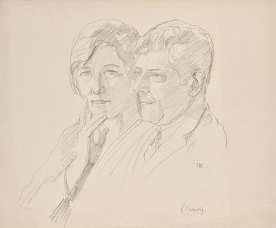 Grete Wagner-Barwig e o Dr. Josef Wagner de Franz Barwig d. Ä.