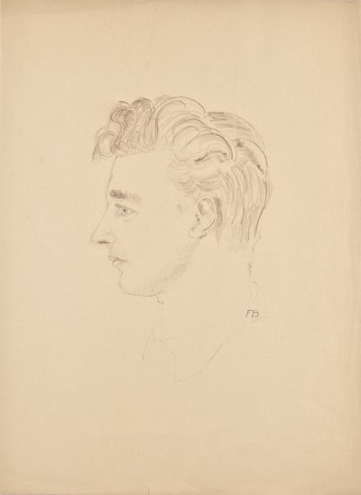 Estudo do Retrato Franz Barwig, o Jovem de Franz Barwig d. Ä.