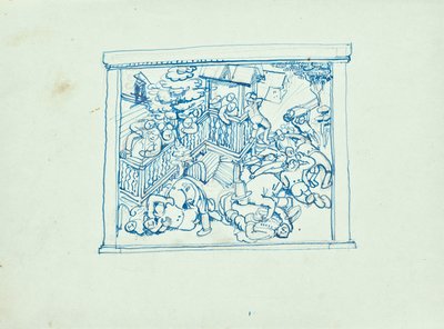 Camponeses que arranham de Franz Barwig d. Ä.