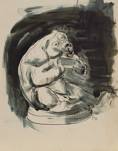 Urso malaio sentado de Franz Barwig d. Ä.