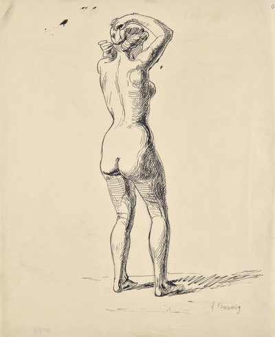 Esboço de um banhista de Franz Barwig d. Ä.