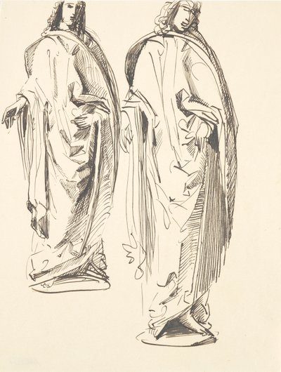 Dois rascunhos sobre St. John de Franz Barwig d. Ä.