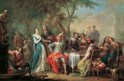 Entretenimento ao ar livre com vinho e canto de Franz Christoph Janneck