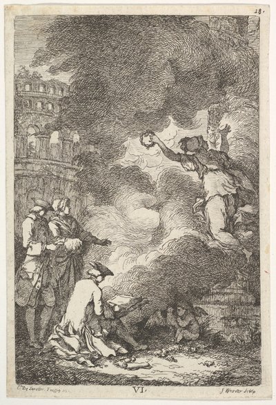 Uma visita a Roma em 1764, 1764. de Franz Edmund Weirotter