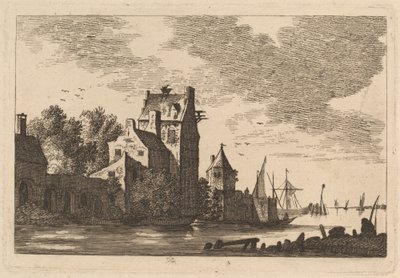 Casas em uma entrada de Franz Edmund Weirotter