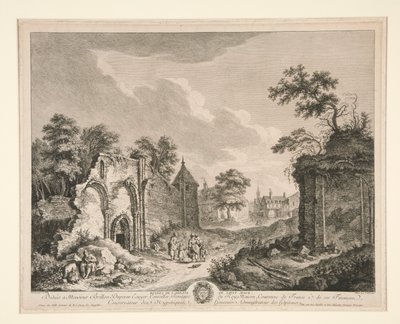 Ruínas da Abadia de St. Maur de Franz Edmund Weirotter