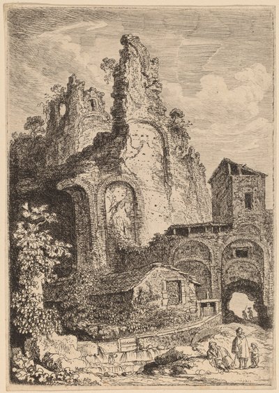 O antigo palácio em Tivoli de Franz Edmund Weirotter