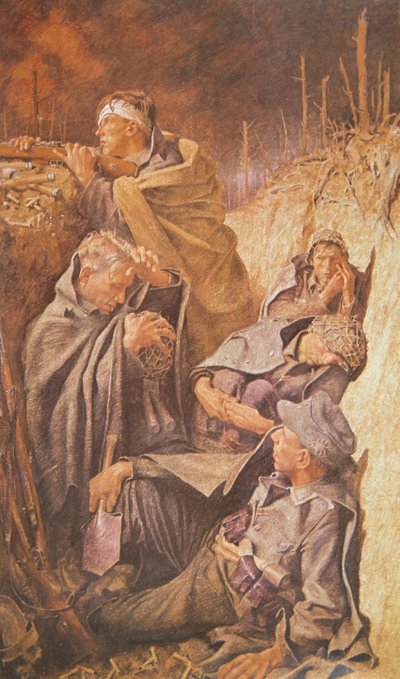 Soldados alemães entrincheirados de Franz Eichhorst