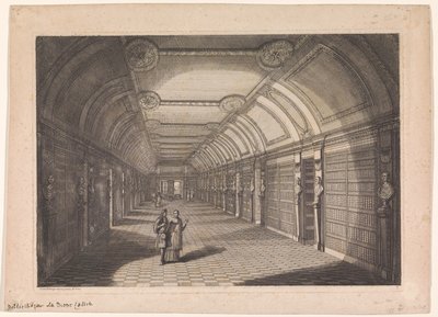 Biblioteca da abadia de Sainte-Geneviève em Paris de Franz Ertinger