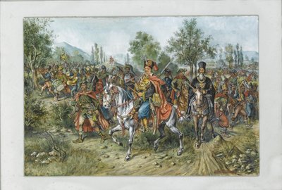 Franz Freiherr von der Trenck e seu regimento, 1903 de Franz Gaul