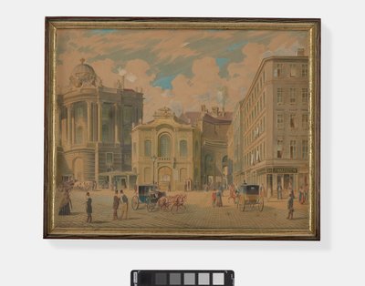 The Old Burgtheater, Viena, década de 1850 de Franz Gerasch