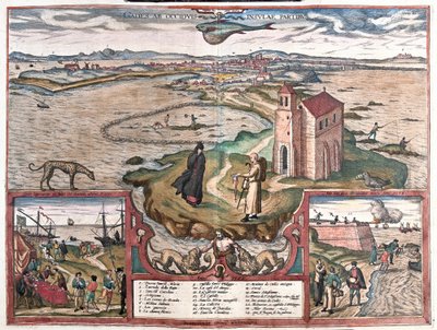 Baía de Cádis, Espanha de Franz Hogenberg