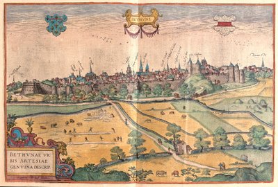Bethune em Pas de Calais, França (gravura de Franz Hogenberg