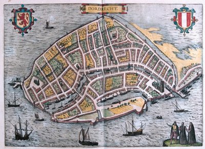 Dordrecht, Holanda (gravura de Franz Hogenberg