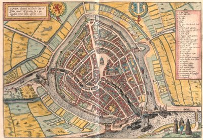 Gouda, Holanda (gravura de Franz Hogenberg