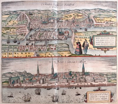 Kaliningrado, Rússia - Riga, Letónia (gravura de Franz Hogenberg