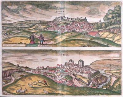 Lebrija e Setenil - Espanha (gravura de Franz Hogenberg