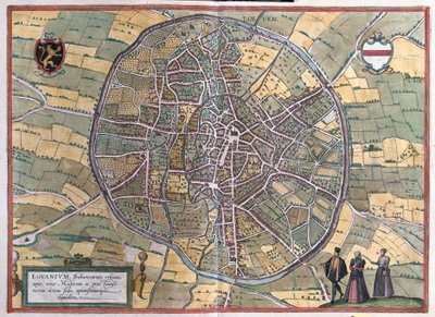 Leuven, Bélgica (gravura de Franz Hogenberg