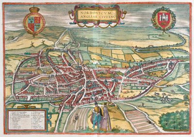 Norwich - Grã-Bretanha (gravura de Franz Hogenberg