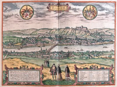 Passau, Alemanha (gravura de Franz Hogenberg