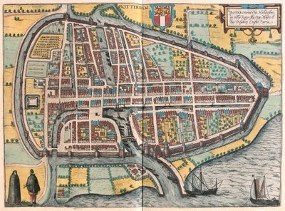 Roterdão, Holanda (gravura de Franz Hogenberg
