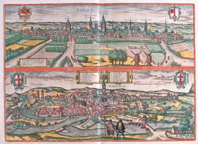 Soest e Warburg, Alemanha (gravura de Franz Hogenberg