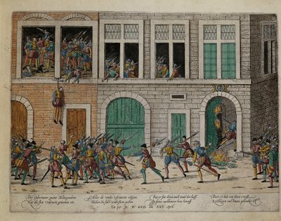 Tomada de Valence depois do enforcamento do Governador La Motte-Gondrin, 25 de abril de Franz Hogenberg