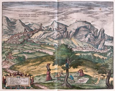 Terracina, Itália (gravura de Franz Hogenberg