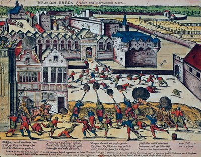 A fúria de Haultepenne em 1581 (gravura colorida) de Franz Hogenberg