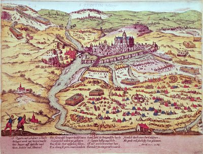 O cerco de São Quintino, 27 de julho de 1557 de Franz Hogenberg