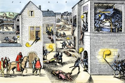 Guerra das Religiões: Assassinato de Gaspard de Coligny (Almirante de Coligny) de Franz Hogenberg