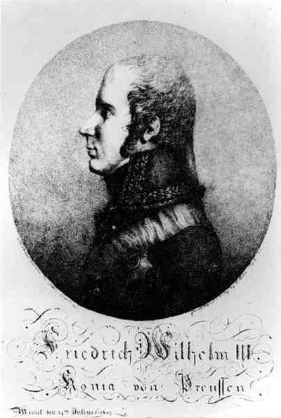 Retrato de Frederico Guilherme III (1770-1840), rei da Prússia, 24 de julho de 1807 de Franz Joseph after Leopold