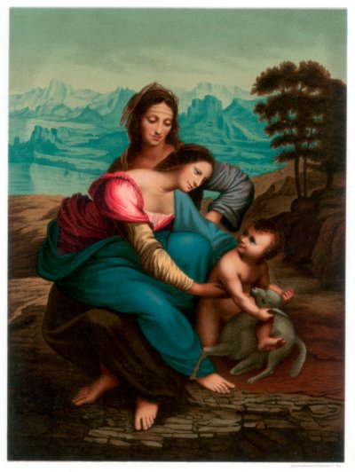 A Virgem e o Menino com Santa Ana, c1510 1870 de Franz Kellerhoven