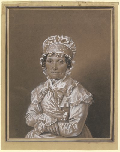 Uma senhora com touca de renda de Franz Krüger