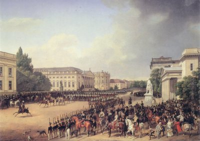 Alemão: Desfile na Opernplatz em Berlim Desfile na Opernplatz de Franz Krüger