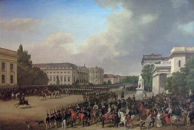 Alemão: Desfile na Opernplatz em Berlim Desfile na Opernplatz de Franz Krüger