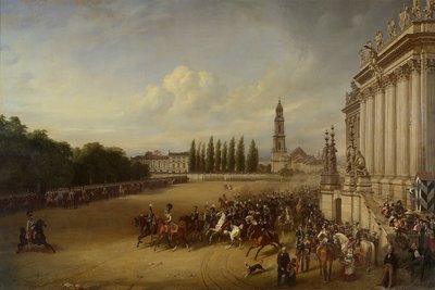 Parada em Potsdam no ano de 1817 de Franz Krüger