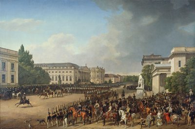 Parada na Opernplatz em Berlim de Franz Krüger