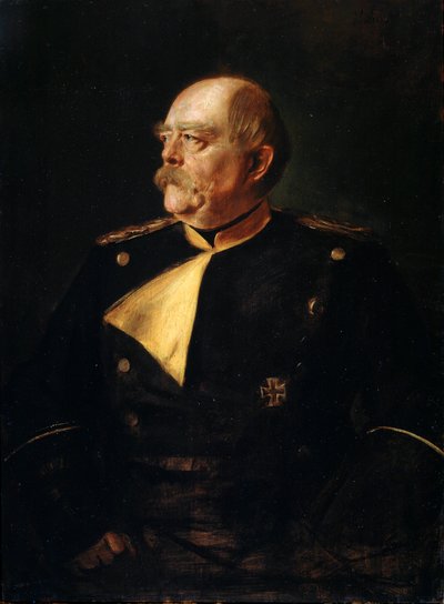 Porträt von Kanzler Otto von Bismarck in Uniform von Franz von Lenbach
