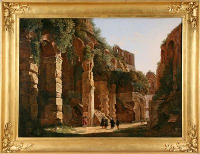 Dentro do Coliseu, c. 1823. de Franz Ludwig Catel