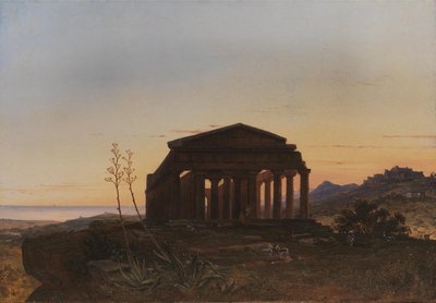 O Templo da Concórdia por Girgenti de Franz Ludwig Catel
