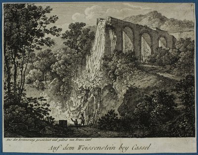 Vista do Weissenstein perto de Cassel de Franz Ludwig Catel